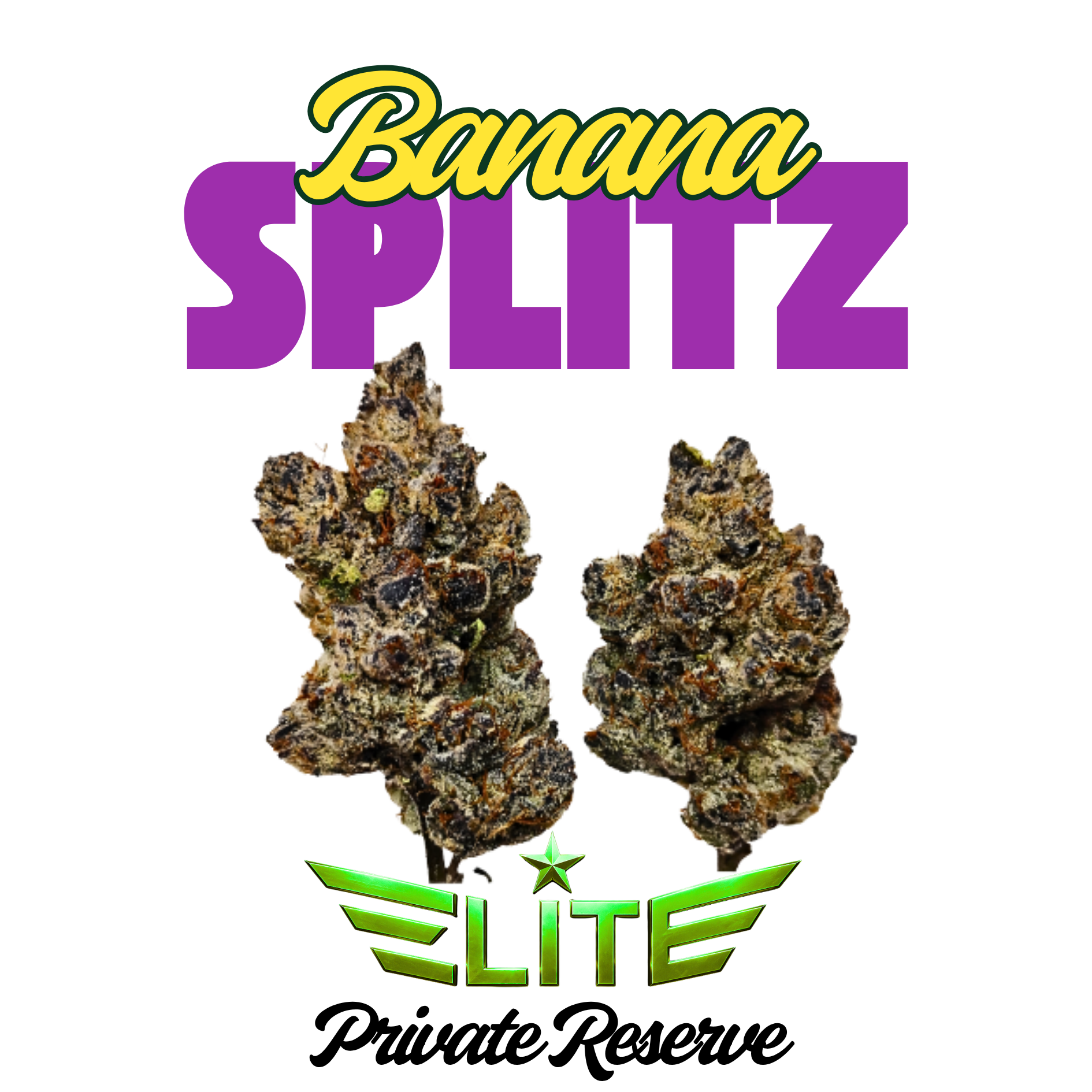 Banana Splitz- Elite Tier- THCa- Hybrid / 1 Gram